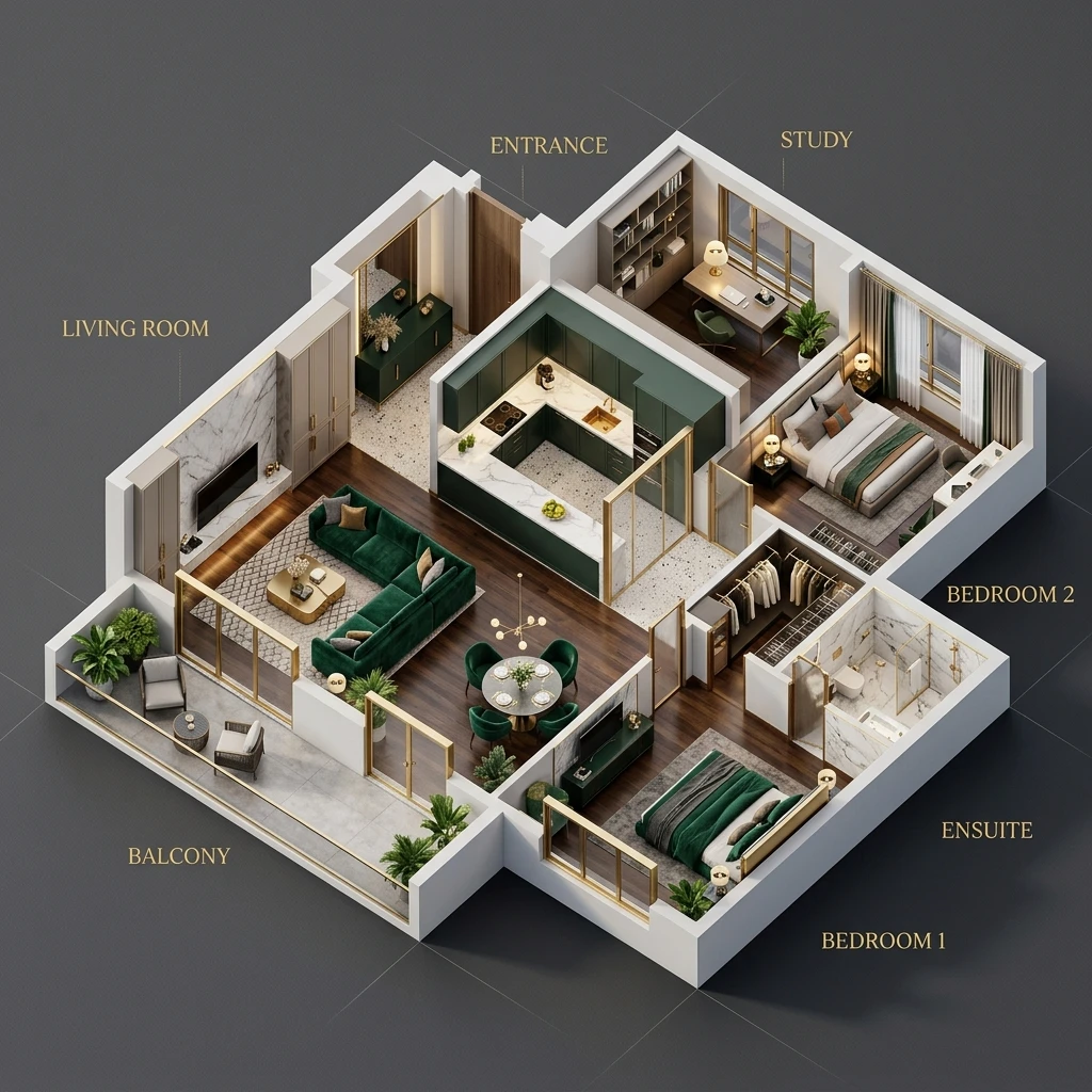 Vikas Ritzenia Floor Plan Premium Layout 1